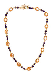 Nice necklace isolated on white background