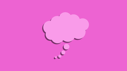 Thought bubble icon Concept of thinking, ideas and innovation