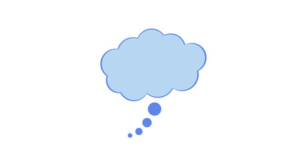 Thought bubble icon Concept of thinking, ideas and innovation