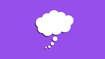 Thought bubble icon Concept of thinking, ideas and innovation