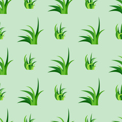 Green grass nature design seamless pattern vector illustration grow herb agriculture nature background