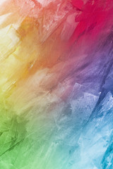 Textured rainbow painted background