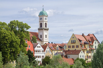 Fototapeta premium Kloster- und Kirchenkomplex St. Mang in Regensburg