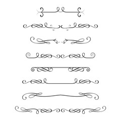 Dividers set,isolated on white background