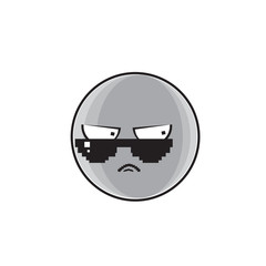 Angry Cartoon Face Expression People Emoticon Emoji Vector Illustration