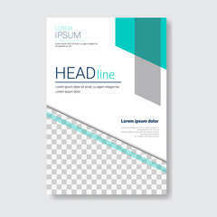 Template Design Brochure, Annual Report, Magazine, Poster, Corporate Presentation, Portfolio, Flyer With Copy Space Vector Illustration