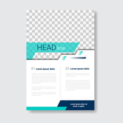 Template Design Brochure, Annual Report, Magazine, Poster, Corporate Presentation, Portfolio, Flyer With Copy Space Vector Illustration