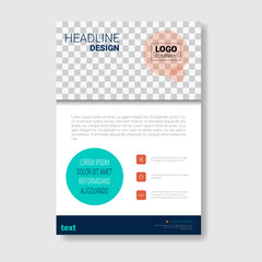 Template Design Brochure, Annual Report, Magazine, Poster, Corporate Presentation, Portfolio, Flyer With Copy Space Vector Illustration
