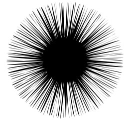 Element abstrakcyjny z liniami promieniowymi. Okrągły kształt w promieniujący sposób - 162101715