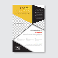 Template Design Brochure, Annual Report, Magazine, Poster, Corporate Presentation, Portfolio, Flyer With Copy Space Vector Illustration