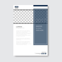 Template Design Brochure, Annual Report, Magazine, Poster, Corporate Presentation, Portfolio, Flyer With Copy Space Vector Illustration