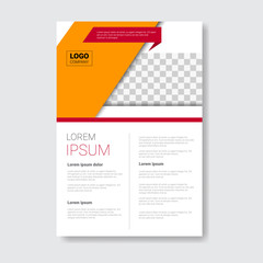 Template Design Brochure, Annual Report, Magazine, Poster, Corporate Presentation, Portfolio, Flyer With Copy Space Vector Illustration