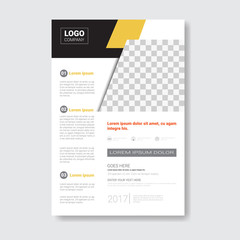 Template Design Brochure, Annual Report, Magazine, Poster, Corporate Presentation, Portfolio, Flyer With Copy Space Vector Illustration