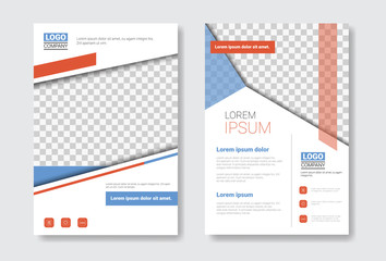 Template Design Brochure Set, Annual Report, Magazine, Poster, Corporate Presentation Collection, Portfolio, Flyer With Copy Space Vector Illustration