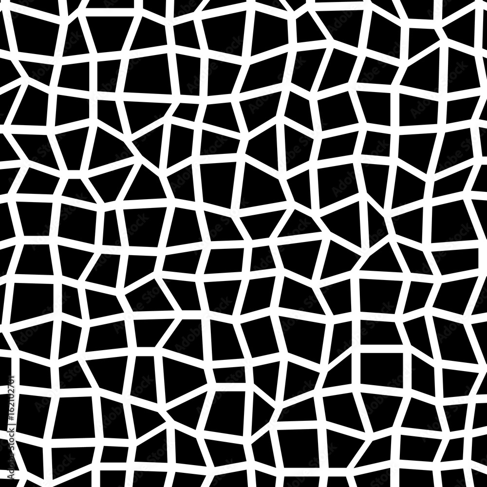 Leinwandbilder abstract mosaic pattern. pavement, stonework or revetment element with random, irregular pieces. tes