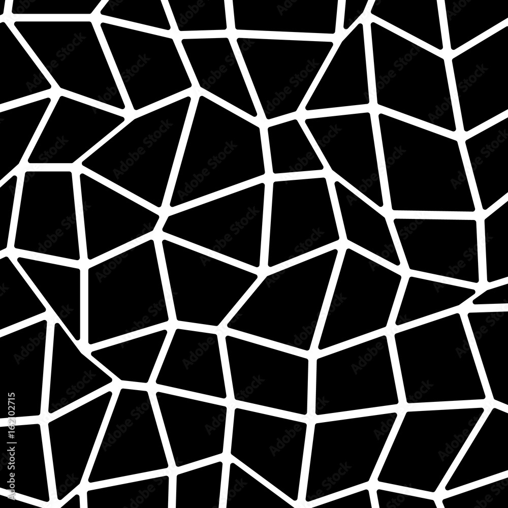 Leinwandbilder Abstract mosaic pattern. Pavement, stonework or revetment element with random, irregular pieces. Tessellation texture