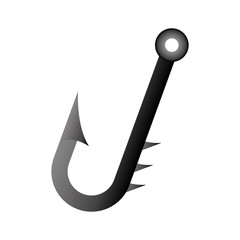 isolated hacker fishing hook