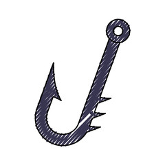 isolated hacker fishing hook