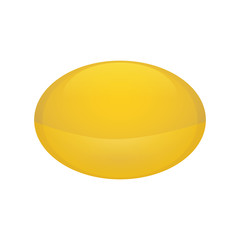 isolated yellow pill