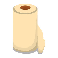 isolated paper towel roll
