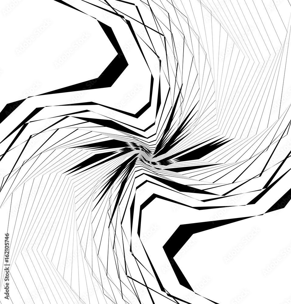 Poster geometric edgy shape, pattern. rough, edgy geometric textured element