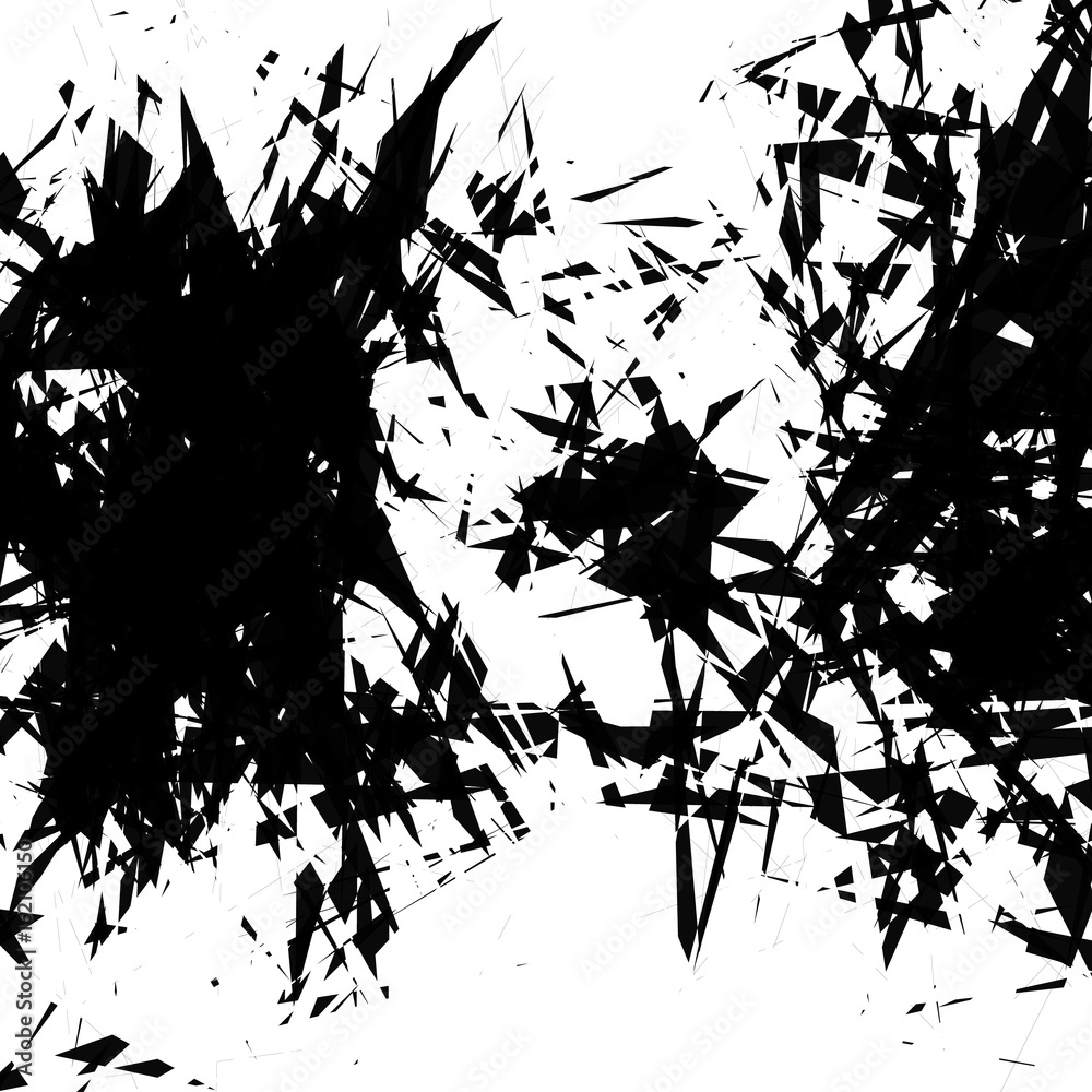 Poster geometric edgy shape, pattern. rough, edgy geometric textured element