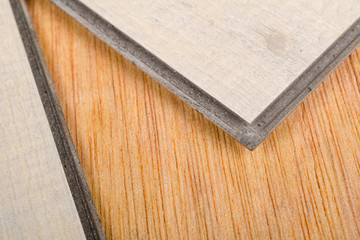 Fototapeta premium Floating vinyl flooring tiles