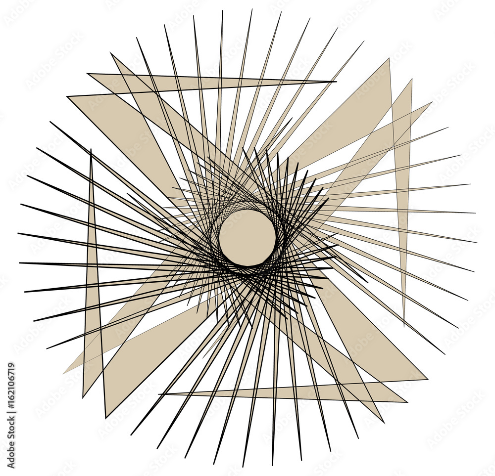 Leinwandbilder Geometric edgy random shape. Abstract textured design