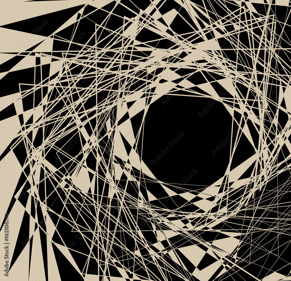 Fototapete geometric edgy random shape. abstract textured design