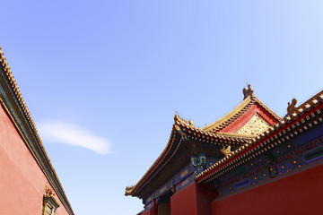 Obraz premium The building in the Forbidden City is in Beijing, China