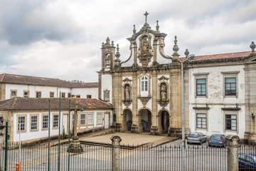Fototapeta premium View at the church of Santo Antonio dos Capuchos in Guimaraes ,Portugal