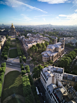 Paris vue aérienne portrait