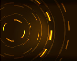 Neon circles abstract background