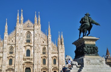 Fototapeta na wymiar Duomo di Milano, Milan, Italy