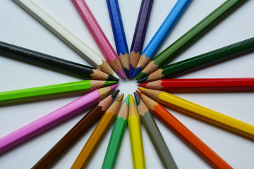 colored pencils