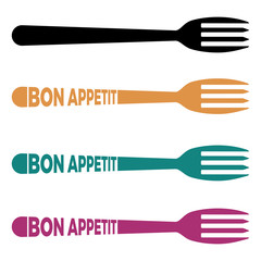 Gabel - Bon Appetit - obrazy, fototapety, plakaty