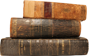 Antiquarischer Bücherstapel