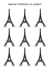 Rätselbild – Eiffelturm in Paris
