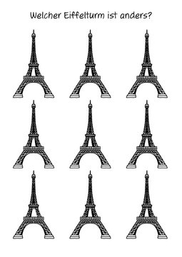 Rätselbild – Eiffelturm in Paris