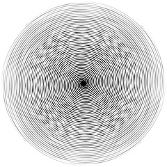 Linie promieniowe z obrotowym zniekształceniem. Streszczenie spirala, kształt wiru, element - 162112316