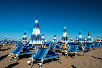 Rimini beach, Italy