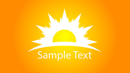 Sun logo with text