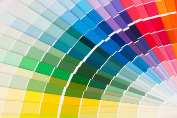 Obraz premium Color palette, samples of various paint
