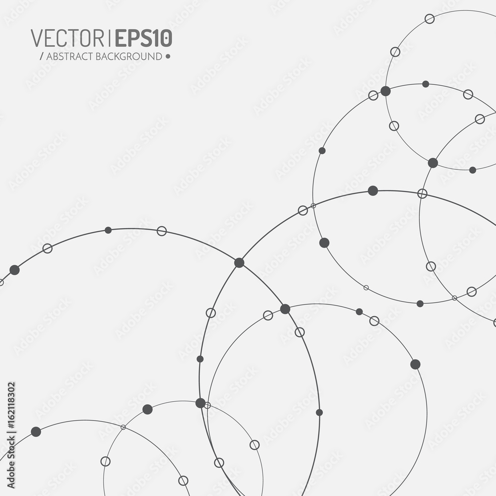 Poster 3d geometric vector background for business or science presentation.