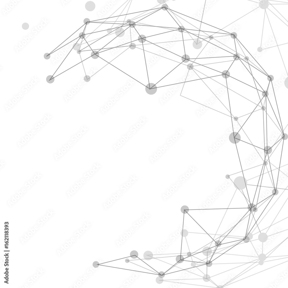 Poster 3d geometric vector background for business or science presentation.