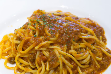 ミートソーススパゲティ