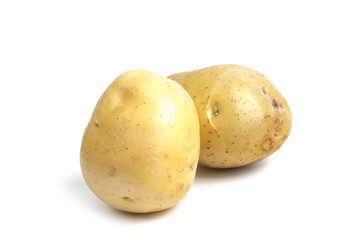 New potato isolated on white background