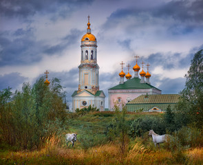 Fototapeta na wymiar Old orthodox monastery