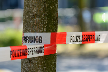 Polizeiabsperrung