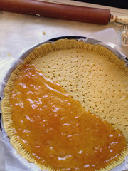 Preparación de tarta casera